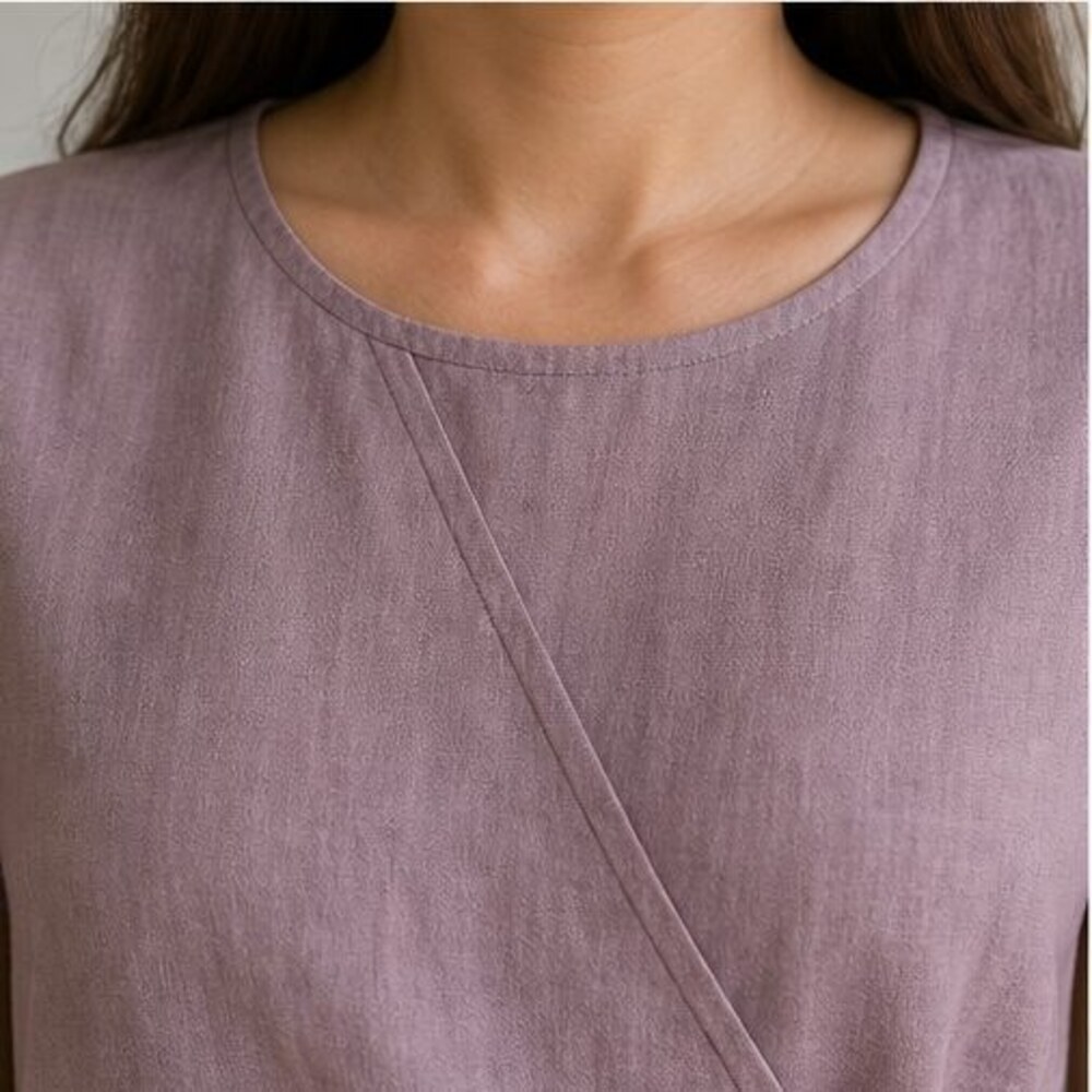 Mauve Ruffle Blouse - Picture 4 of 6